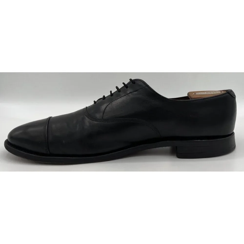 Allen Edmonds Park Avenue Cap Toe Black Leather Oxford Dress Shoes Mens Size 12D